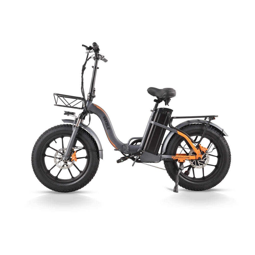 Vakole Y20 Pro 750W 20" Fat Bike elettrica pieghevole con supporto batteria Samsung da 20 Ah APP