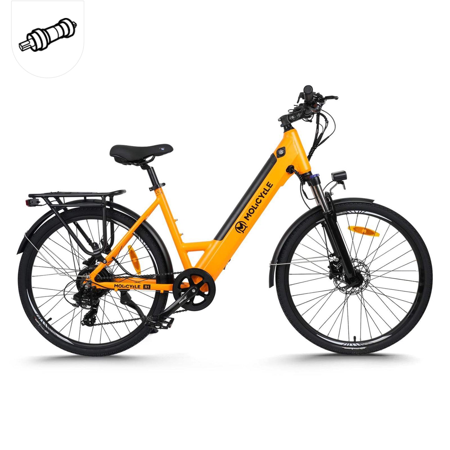 Molicycle R1 250W 26" Elektrische Trekkingfiets 522Wh City E-bike Ondersteuning APP