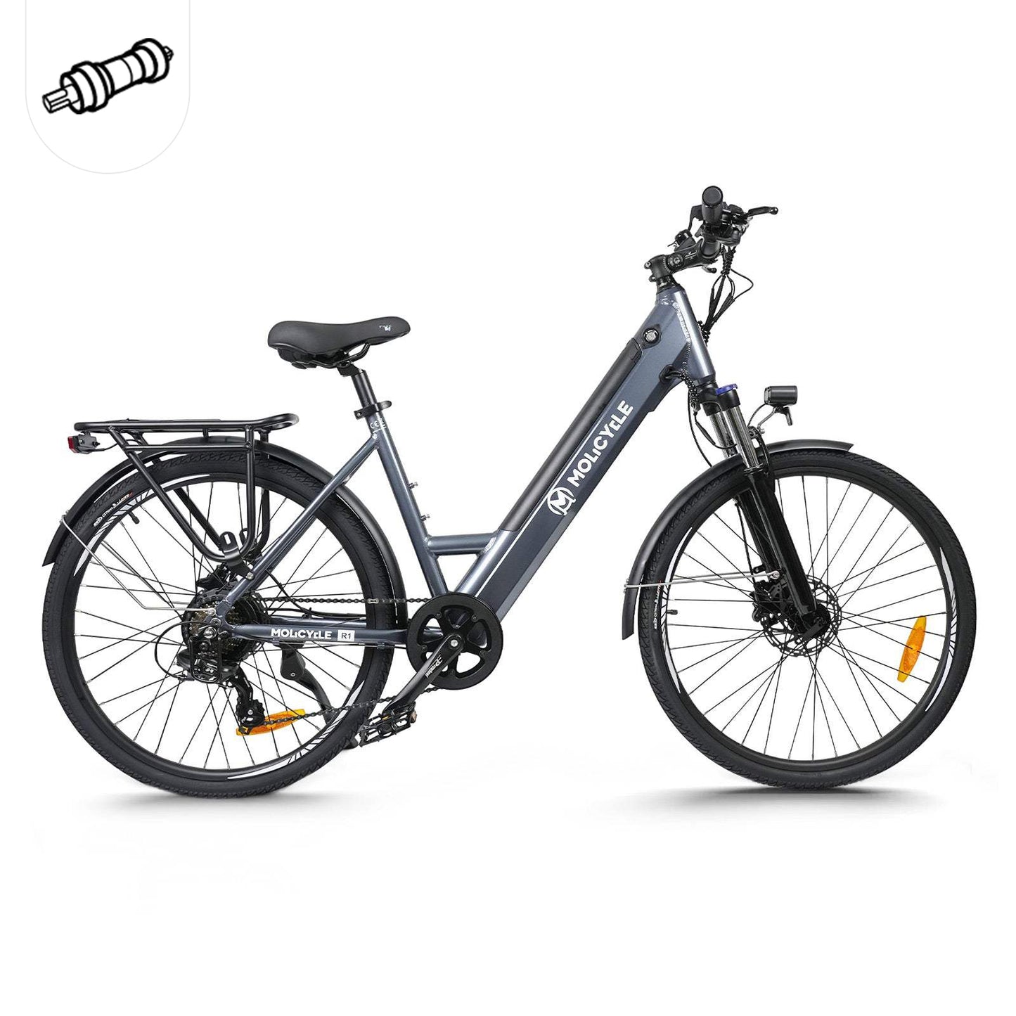 Molicycle R1 250W 26" Elektrische Trekkingfiets 522Wh City E-bike Ondersteuning APP