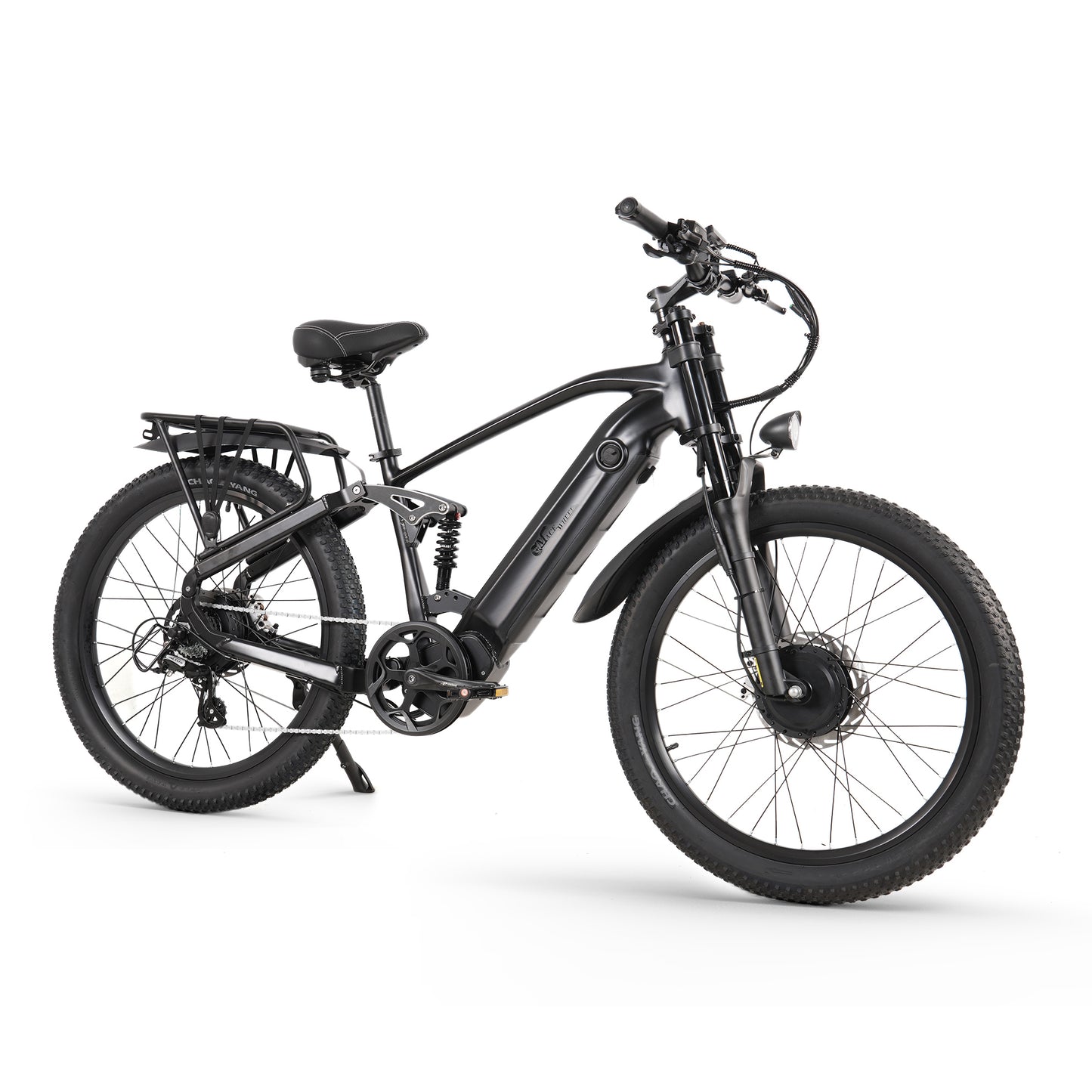 CMACEWHEEL AL26 MAX 500W*2 Dual Motor 26" E-Mountain Bike 816Wh EMTB With Torque Sensor 48V 17Ah Battery