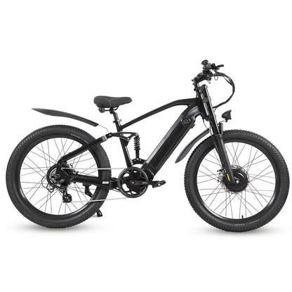 CMACEWHEEL AL26 MAX 500W*2 Dual Motor 26" E-Mountain Bike 816Wh EMTB With Torque Sensor 48V 17Ah Battery