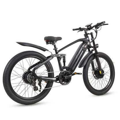 CMACEWHEEL AL26 MAX 500W*2 Dual Motor 26" E-Mountain Bike 816Wh EMTB With Torque Sensor 48V 17Ah Battery