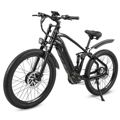 CMACEWHEEL AL26 MAX 500W*2 Dual Motor 26" E-Mountain Bike 816Wh EMTB With Torque Sensor 48V 17Ah Battery