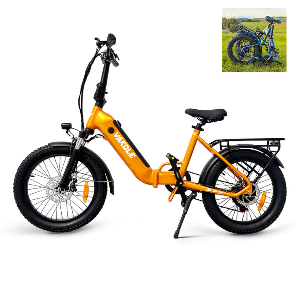 Vakole VT4 250W 20" Opvouwbare Elektrische Fatbike 468Wh Step-through E-bike