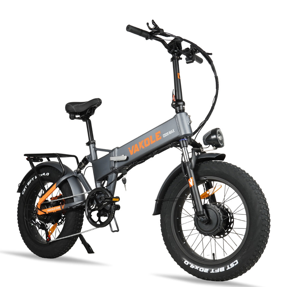 Vakole CO20 MAX 750W*2 Dual Motor 20" Folding Fat Bike with Torque Sensor 20Ah Samsung Battery