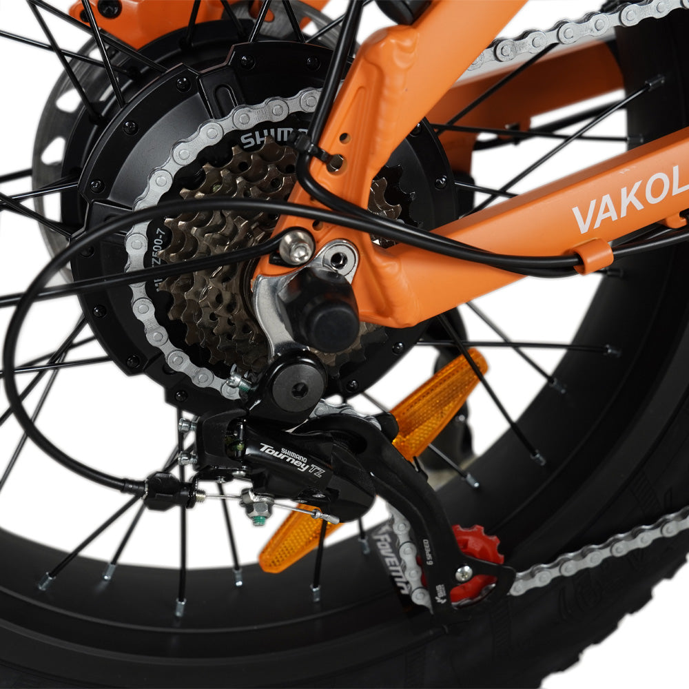 Vakole CO20 MAX 750W*2 Dual Motor 20" Folding Fat Bike with Torque Sensor 20Ah Samsung Battery